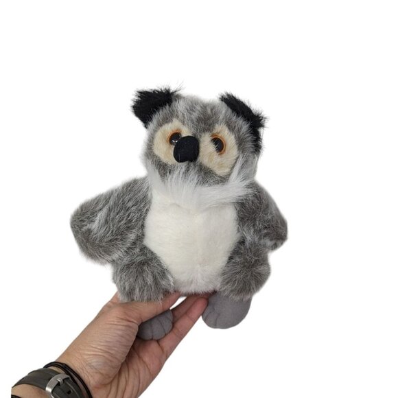 Vintage Mary Meyer Owl Oliver Twist Realistic Grey Owl Plush Stuffed Animal Toy - Picture 1 of 7